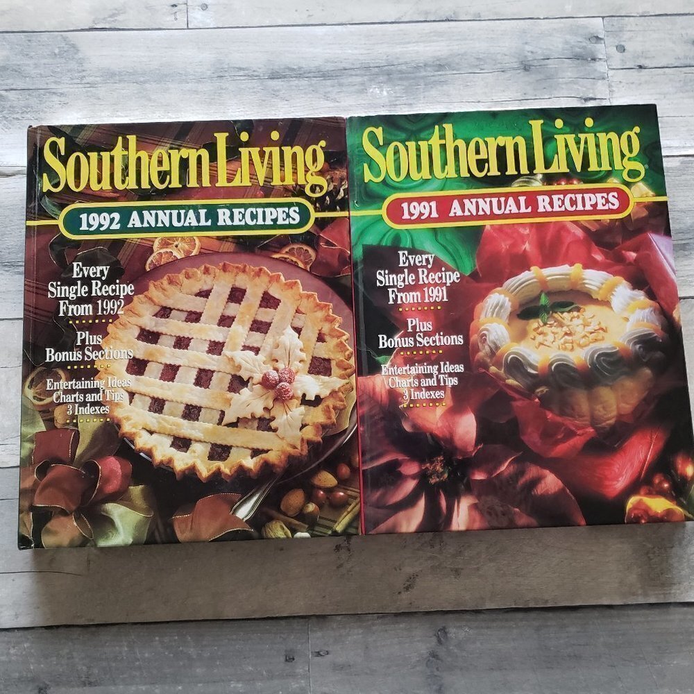 Southern Living 1991 and 1992 Annual Recipes Hardcover